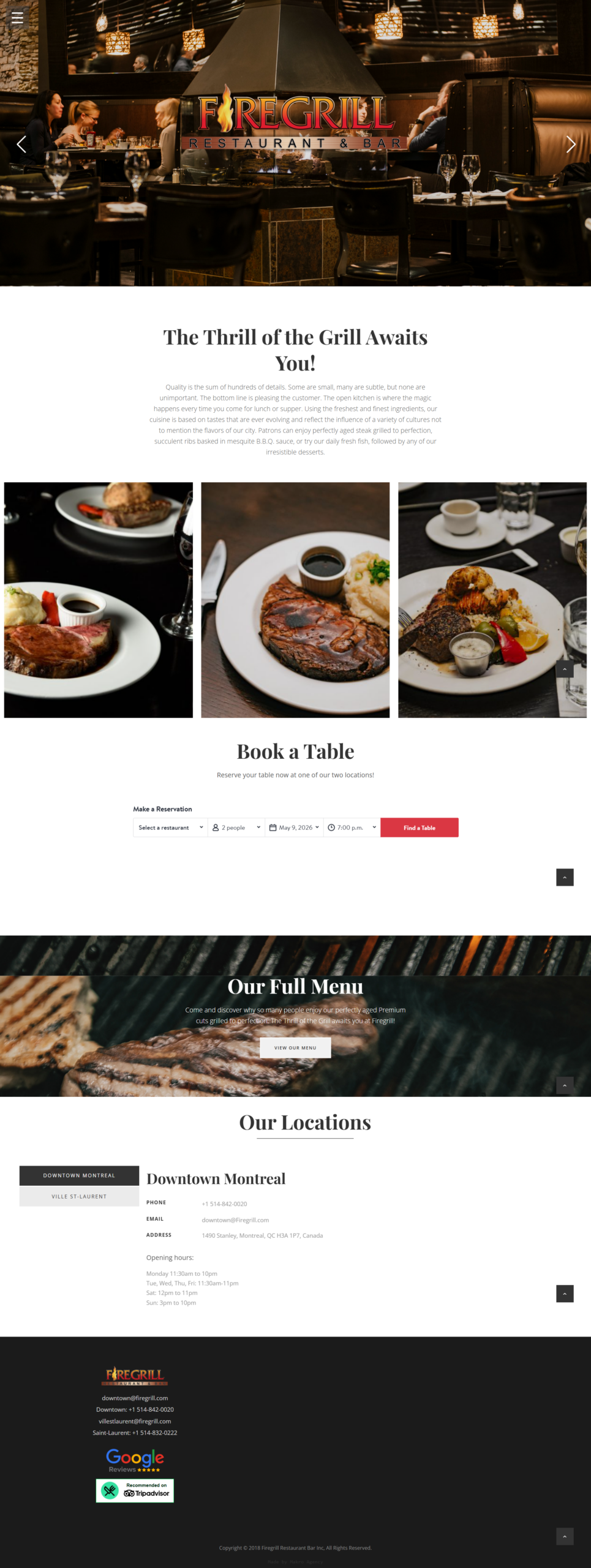 Restaurant Website Preview