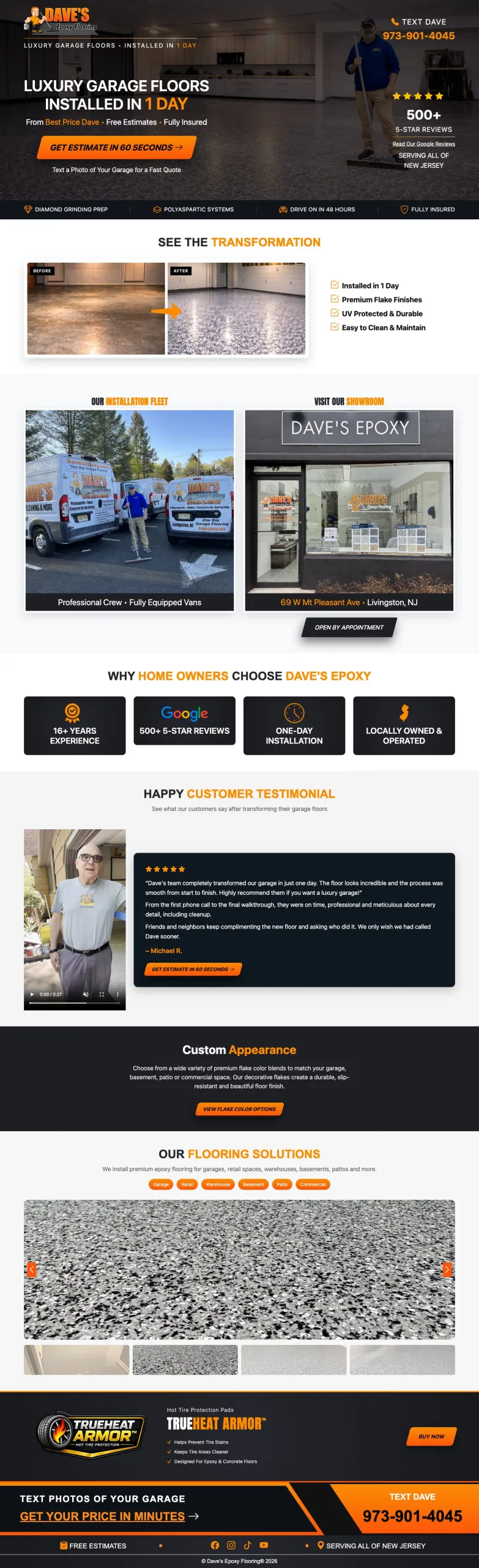 Flooring Website Preview