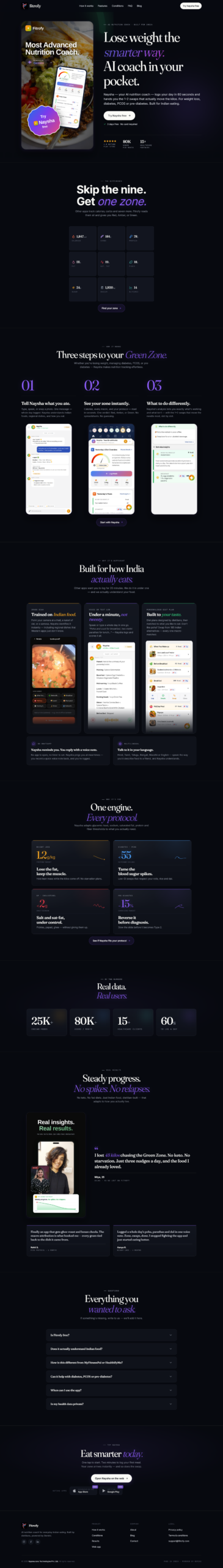 Nutrition Website Preview